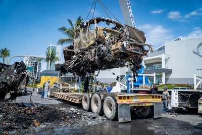 Avanza el despeje de vialidades en Puerto Vallarta; 79 vehículos retirados