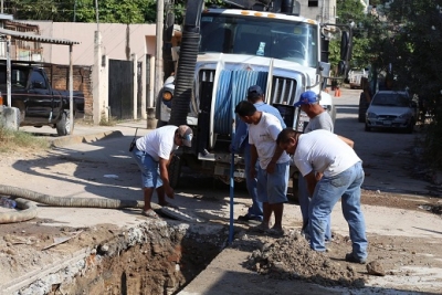 Atiende Seapal colapso del Colector Alameda en Pitillal Centro