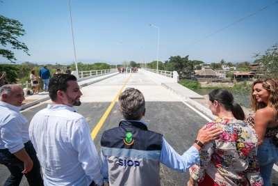 Los beneficios del nuevo puente de la Desembocada; construido en tiempo récord con una inversión de 73.63 millones de pesos