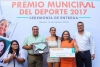 El alcalde entregó el Premio Municipal del Deporte 2017