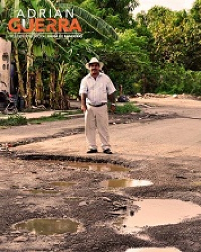 Garantiza Adrián Guerra rescatar a Bahía del abandono con obra pública