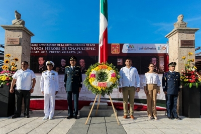 Recuerdan hazaña de los Niños Héroes de Chapultepec