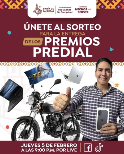 Héctor Santana reconoce a contribuyentes responsables con el sorteo de los "Premios Predial"
