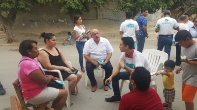 Reciben con alegría a Heriberto Sánchez, El Candidato a Presidente de la 5 de diciembre