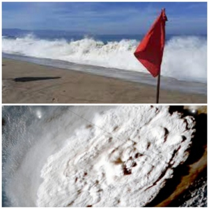 Por corrientes de retorno, colocan bandera roja en playas de PV; sin alerta de tsunami aquí por erupción del Tonga Hunga