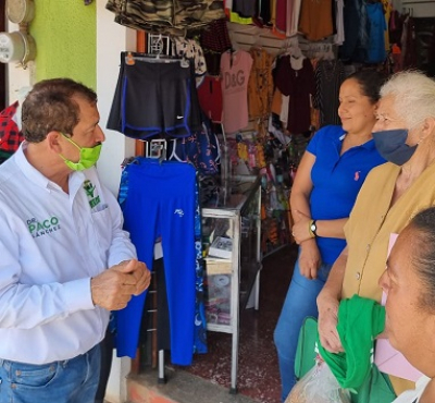 El comercio en Talpa debe recuperarse, dice el Dr. Paco Sánchez, candidato a diputado local por el PVEM