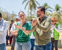 Recorren Luis Munguía y Lucky Michel zona rural con atención directa a familias