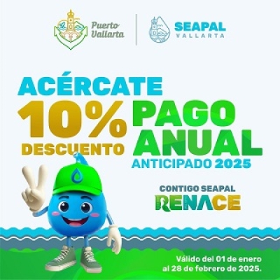 Inició el Pago Anual Anticipado en SEAPAL Vallarta