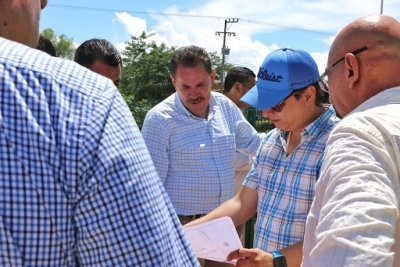 Recibe Jaime Cuevas a Secretario de Obras Públicas del Estado, Ricardo Rincón