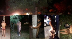 Otra noche de terror para presuntos rateros; amarran y encueran a seis sujetos más