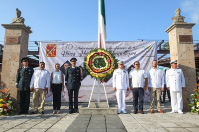 Conmemoraron autoridades la Gesta Heroica de los Niños Héroes