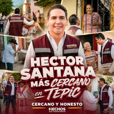 Héctor Santana recorre Prieto Crispín y fortalece el diálogo con el pueblo de Tepic