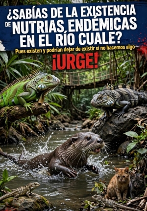 Hacen llamado urgente para salvar a las nutrias del río Cuale; proliferación de gatos representan una amenaza