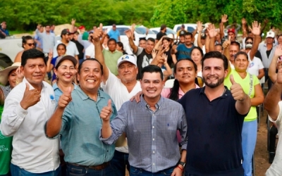 Inaugura  Munguía obra histórica de agua potable...