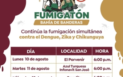 Fumigatón lleva acciones preventivas a distintas...