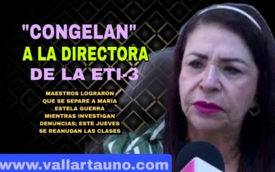 Maestros de la ETI-3 logran “congelar” a la directora María Estela Guerra Aguilar