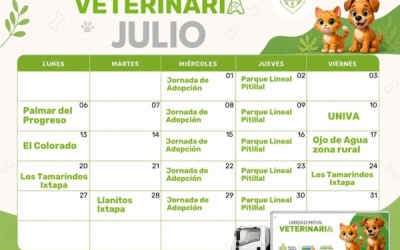 Conoce dónde estará la Unidad Móvil Veterinaria...