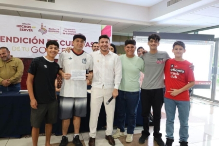 Seguridad, deporte, bienestar social y obra pública, ejes de la Rendición de Cuentas de Israel Santillán