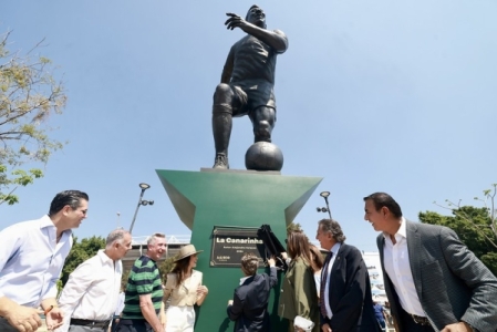 Inauguró Pablo Lemus Navarro, Gobernador de Jalisco, la escultura monumental ‘La Canarihna’