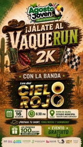 Gobierno Municipal de Puerto Vallarta invita a jóvenes a la carrera Vaquerun 2K
