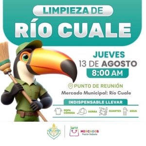 ¡Súmate a la limpieza del río Cuale!